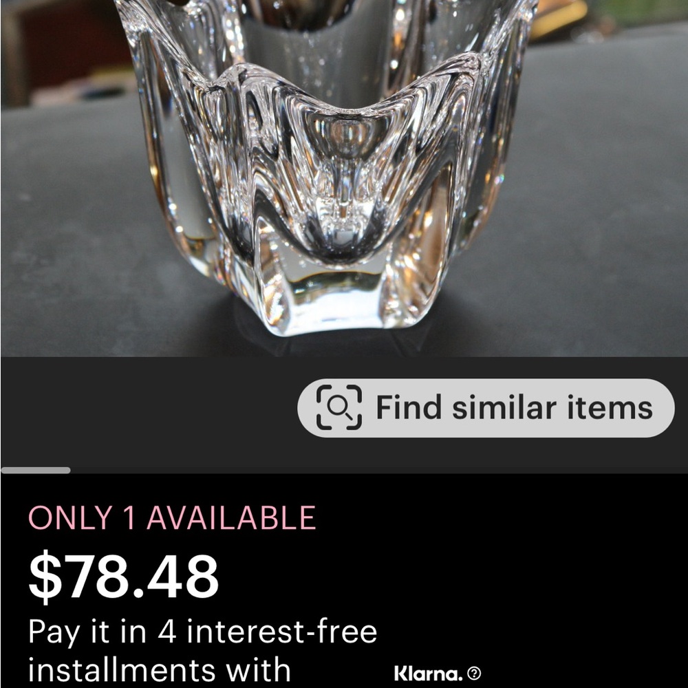 Orrefors Sweden
Fleur Crystal Vase- vintage - Picture 3 of 6